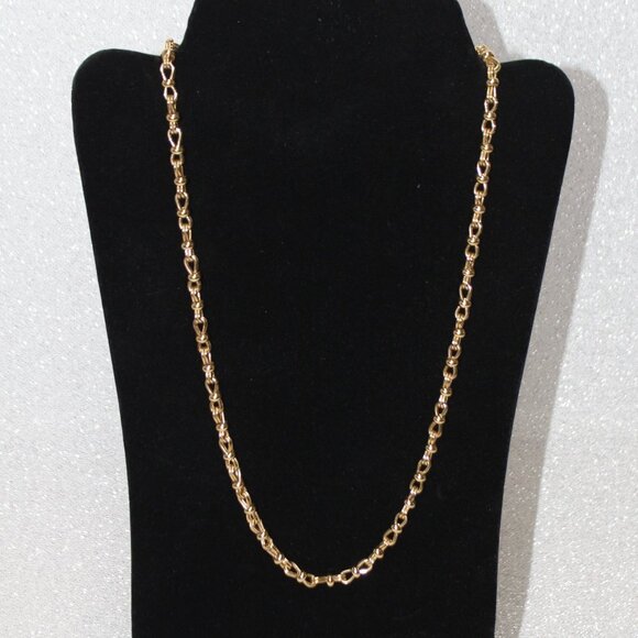 Givenchy Vintage Gold Necklace Long Link Chain - Picture 1 of 12